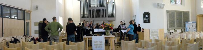 Der Gospelchor bei einer Probe